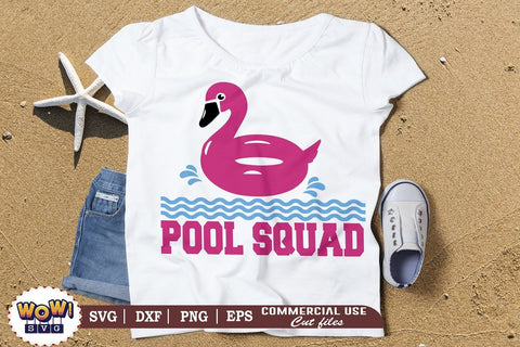 Pool squad svg, Summer svg, Summing pool svg, Png, Dxf SVG Wowsvgstudio 