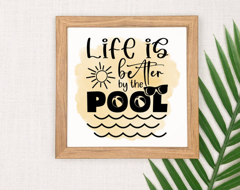 Pool Sublimation Designs Bundle, 6 Pool Quotes PNG Files, Pool Sayings PNG, Welcome To Our Pool PNG, Poolside Vibes PNG, Life Is Better By The Pool PNG Sublimation HappyDesignStudio 