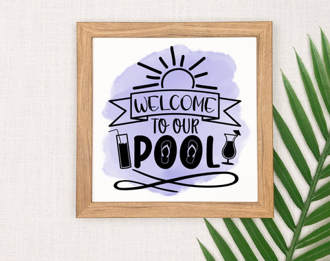 Pool Sublimation Designs Bundle, 6 Pool Quotes PNG Files, Pool Sayings PNG, Welcome To Our Pool PNG, Poolside Vibes PNG, Life Is Better By The Pool PNG Sublimation HappyDesignStudio 