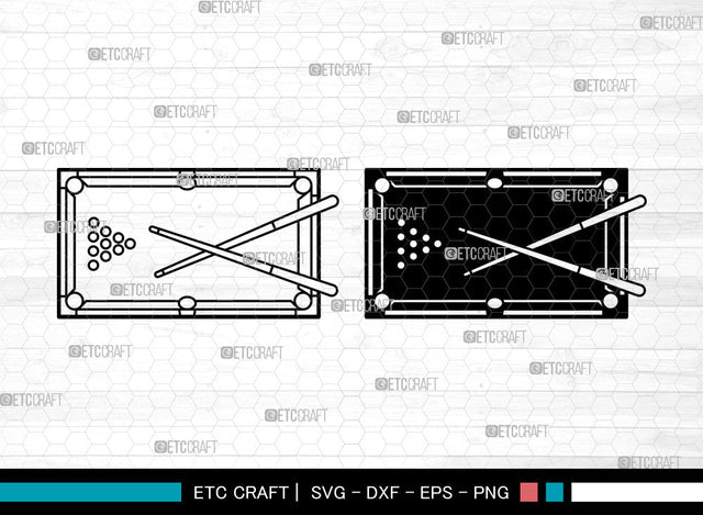 Pool SVG, Snooker Svg, Billiards Svg, Billiard Ball Svg, Split Monogram, Pool SVG ETC Craft 