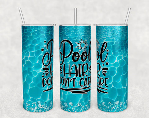 Pool Tumbler Wraps Bundle, 20 Oz Skinny Tumbler Pool Quotes Sublimation Designs, Pool Tumbler PNG, Seamless Tumbler PNG, 5 Designs Sublimation HappyDesignStudio 