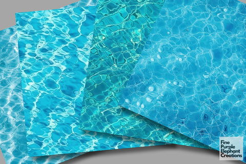 Pool Water Ripples Texture Digital Pattern Fine Purple Elephant Creations 