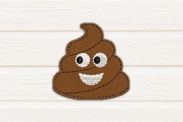 Poop Emoji Feltie Applique Embroidery Embroidery/Applique DESIGNS Designed by Geeks 