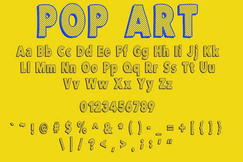 Pop Art Font Design Shark 