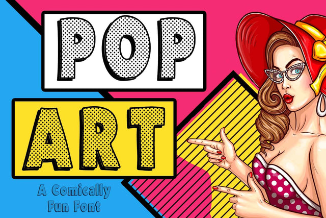Pop Art Font Design Shark