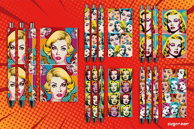 Pop Art Pen Wrap | Sublimation Sublimation SvgOcean 