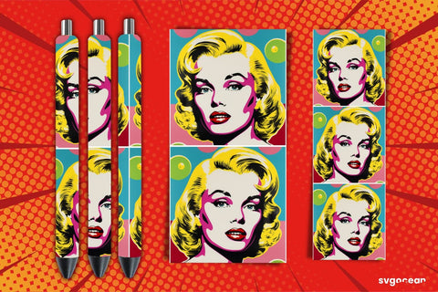 Pop Art Pen Wrap | Sublimation Sublimation SvgOcean 