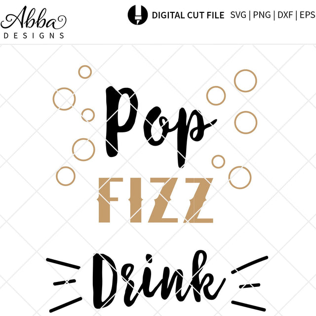 Pop Fizz Drink SVG Abba Designs 
