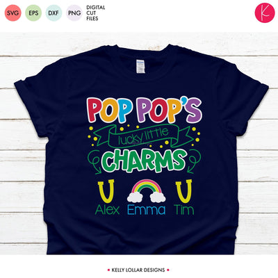 Pop Pop Lucky Little Charms SVG Kelly Lollar Designs 