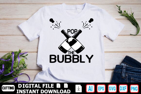 Pop the Bubbly SVG Craftlabsvg24 