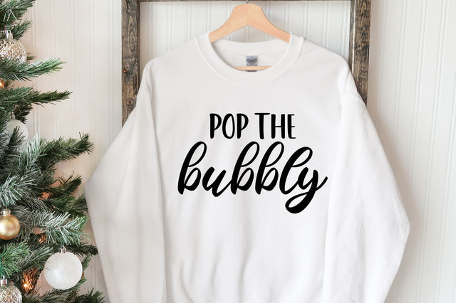 Pop The Bubbly Svg, Png, Dxf | Happy New Year Design SVG RedFoxDesignsUS 
