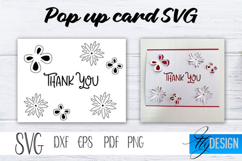 Pop Up Card SVG, Pop-Up Greeting Card, Cricut Pop Up Card, Pop Up Card for Wedding SVG, Anniversary Svg, 3D Card, Birthday SVG Card Bundle SVG Fly Design 