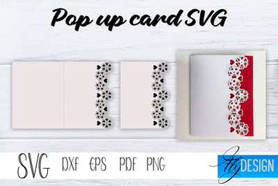 Pop Up Card SVG, Pop-Up Greeting Card, Cricut Pop Up Card, Pop Up Card for Wedding SVG, Mothers Day Svg, 3D Card Svg, Birthday SVG Card v.2 SVG Fly Design 