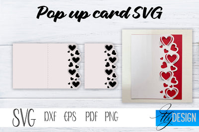 Pop Up Card SVG, Pop-Up Greeting Card, Cricut Pop Up Card, Pop Up Card for Wedding SVG, Mothers Day Svg, 3D Card Svg, Birthday SVG Card v.7 SVG Fly Design 