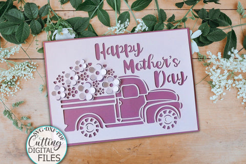 Pop up floral car svg, Birthday card svg, Mothers day card svg, love you card svg, cricut card svg, hello summer card svg, spring card svg, papercut svg SVG kartcreationii 