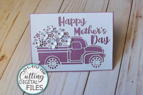 Pop up floral car svg, Birthday card svg, Mothers day card svg, love you card svg, cricut card svg, hello summer card svg, spring card svg, papercut svg SVG kartcreationii 