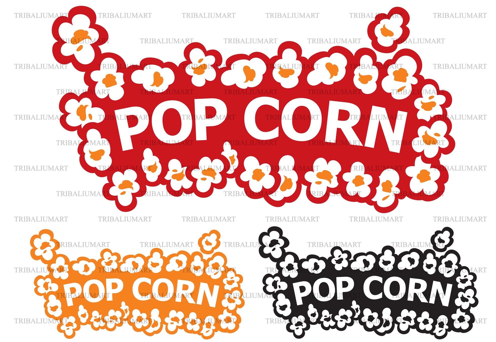 Fun Popcorn Sign Popcorn Carnival Sign