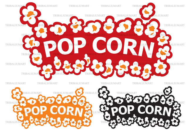 Popcorn design SVG TribaliumArtSF 