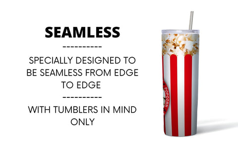 Popcorn Tumbler Sublimation Sublimation SvgOcean 