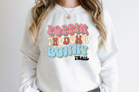 Poppin Down the Bunny Trail Sublimation SVGArt 