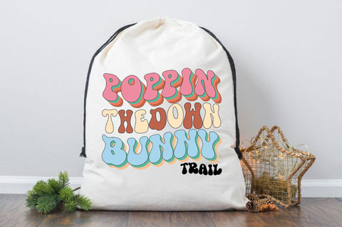 Poppin Down the Bunny Trail Sublimation SVGArt 