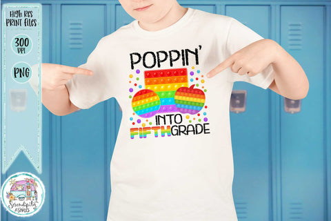 Poppin' Into Fifth Grade - PNG Sublimation Serendipity and Art 