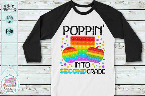 Poppin' Into Second Grade - PNG Sublimation Serendipity and Art 
