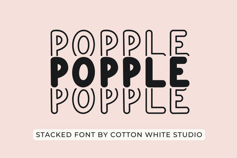 Popple Font Cotton White Studio 