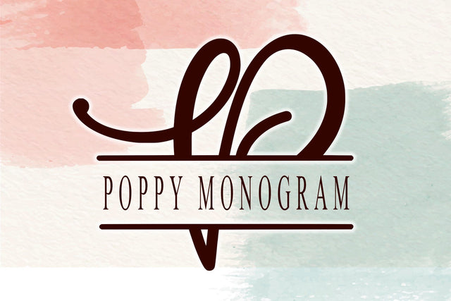 POPPY MONOGRAM Font Letterara 