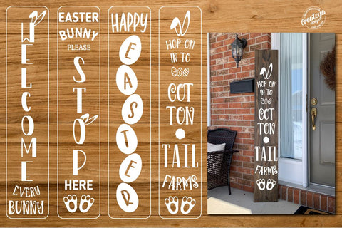 Porch easter sign. Easter porch. Easter welcome sign. Easter SVG SVG Createya Design 