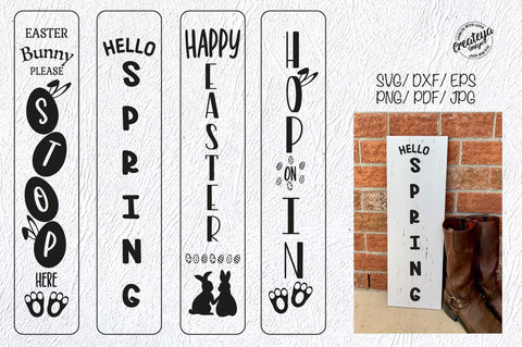 Porch easter sign. Happy Easter porch. Easter sign. Easter SVG SVG Createya Design 