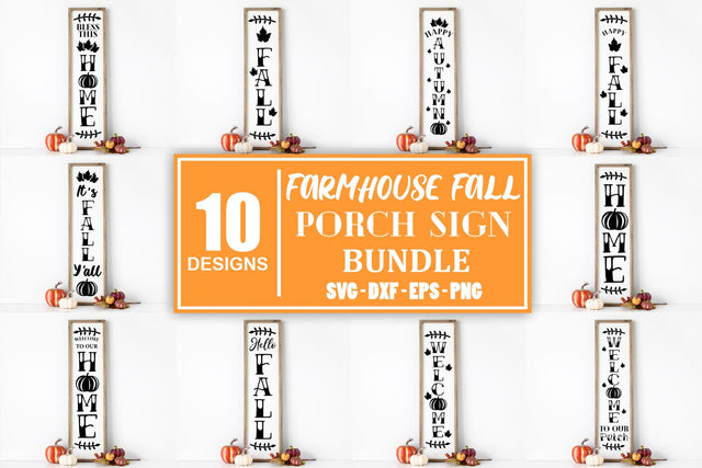 Porch Sign Bundle Svg Sign Svg Porch Sign Svg Front Porch Sign Svg Farmhouse Porch Sign Fall Svg Autumn Svg Farmhouse Sign Svg Front Door SVG Whistlepig Designs 
