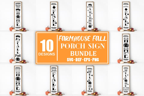 Porch Sign Bundle Svg Sign Svg Porch Sign Svg Front Porch Sign Svg Farmhouse Porch Sign Fall Svg Autumn Svg Farmhouse Sign Svg Front Door SVG Whistlepig Designs 