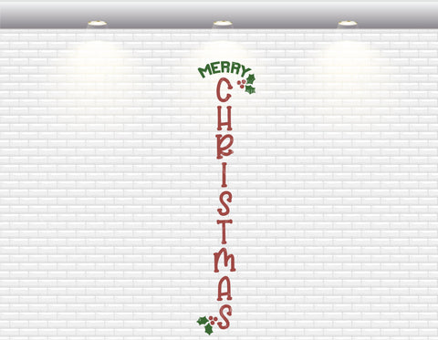 Porch Sign - Merry Christmas - SVG, PNG, DXF, EPS SVG Elsie Loves Design 