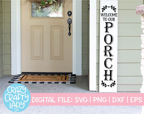 Porch Sign SVG Cut File Bundle SVG Crazy Crafty Lady Co. 