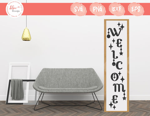 Porch Sign - Welcome - SVG, PNG, DXF, EPS SVG Elsie Loves Design 