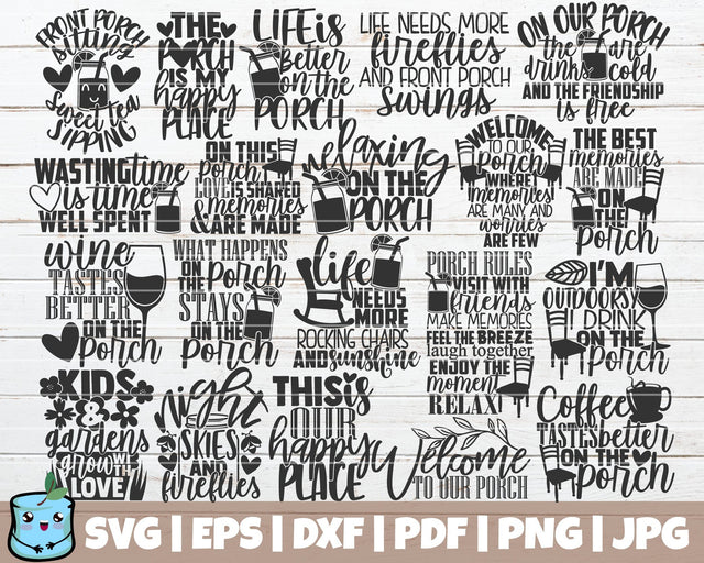Porch SVG Bundle SVG MintyMarshmallows 