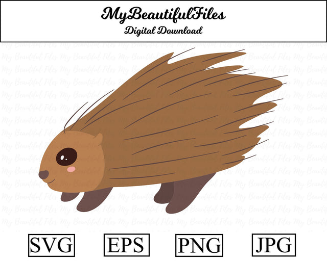 Porcupine - Animal SVG MyBeautifulFiles 