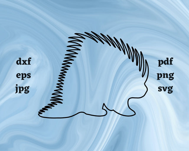 Porcupine Outline SVG Cut File SVG Northern Light SVG 