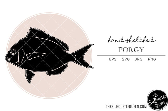 Porgy Hand sketched, hand drawn vector clipart SVG Loveleen Kaur 