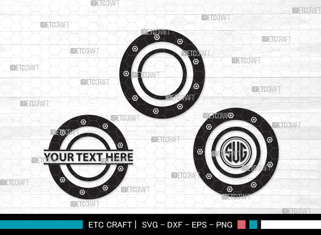 Porthole Monogram SVG, Ship Porthole Svg, Ship Window Svg, Sea Exploration Svg, Boat Porthole Svg, Submarine Svg, Porthole Monogram SVG ETC Craft 