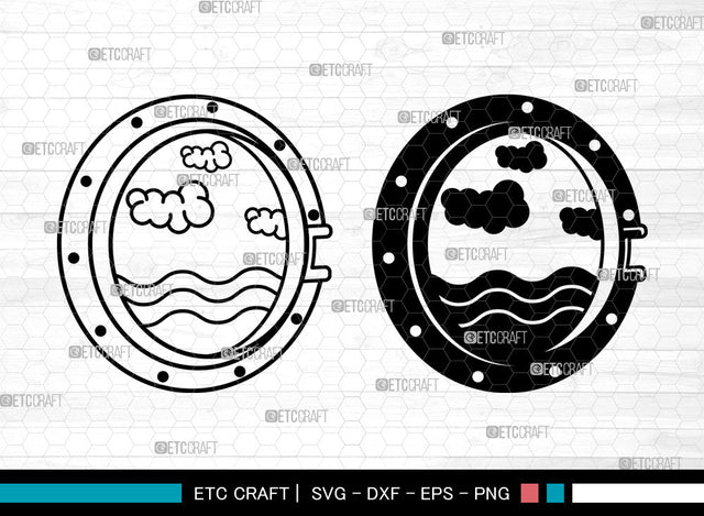 Porthole SVG, Ship Porthole Svg, Ship Window Svg, Submarine Svg, Sea Exploration Svg, Porthole Bundle SVG ETC Craft 