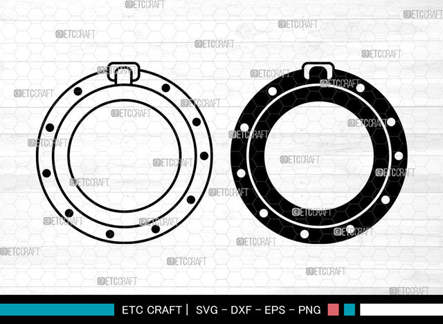 Porthole SVG, Ship Porthole Svg, Ship Window Svg, Submarine Svg, Sea Exploration Svg, Porthole Bundle SVG ETC Craft 