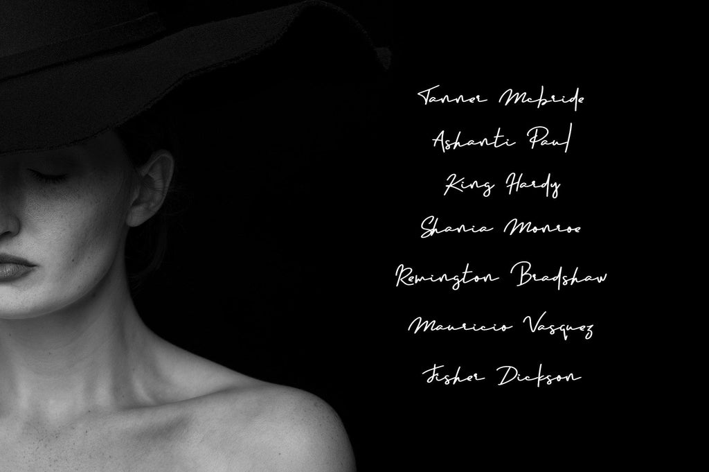 Portraits - Signature font - So Fontsy