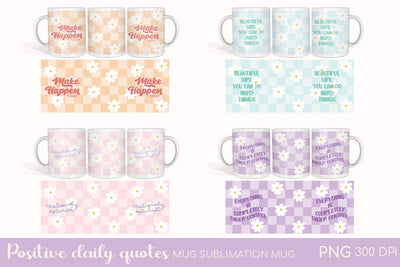 Positive Affirmations Sublimation Mug Designs | VIP Extended Use License Sublimation So Fontsy VIP Design Shop
