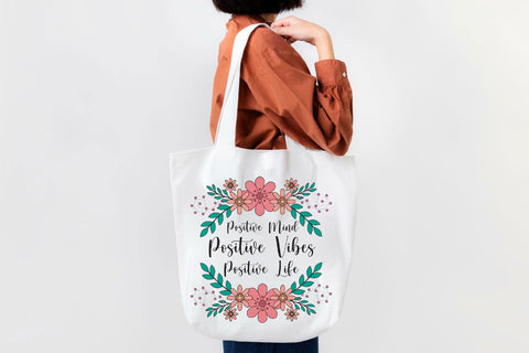 Positive Mind Positive Vibes Sublimation Sublimation Rupkotha 