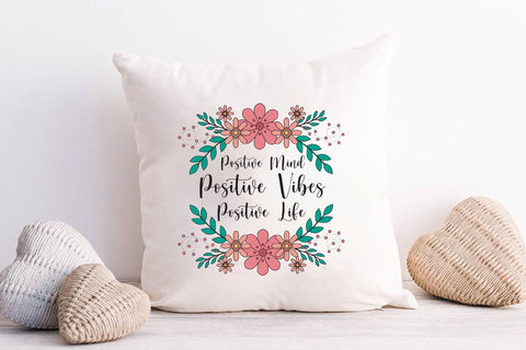 Positive Mind Positive Vibes Sublimation Sublimation Rupkotha 