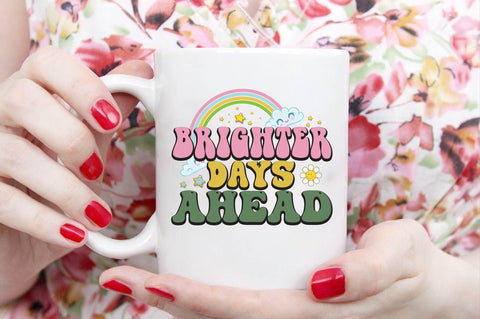 Positive Quote Retro Flower Sublimation (2) SVG designartist 