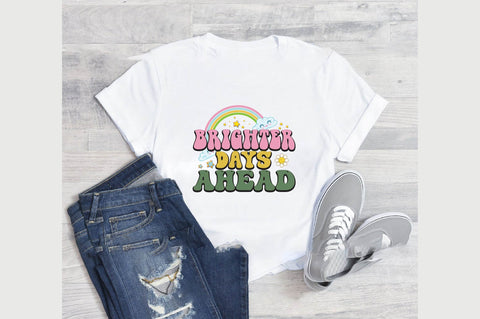 Positive Quote Retro Flower Sublimation (2) SVG designartist 