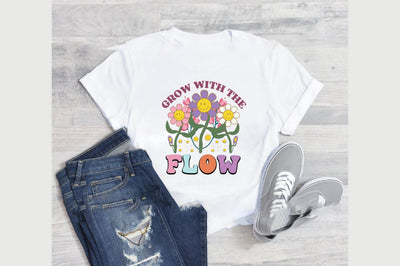 Positive Quote Retro Flower Sublimation (3) SVG designartist 